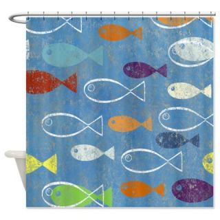  Fish Shower Curtain  Use code FREECART at Checkout