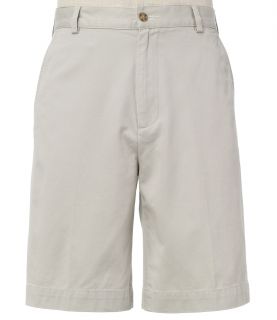 VIP Take it Easy Cotton Washed Twill Plain Front Shorts JoS. A. Bank