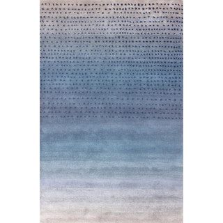 Nuloom Handmade Ombre Blue Wool Rug (5 X 8)