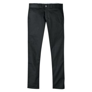 Dickies Mens Skinny Straight Fit Work Pants   Black 33x32