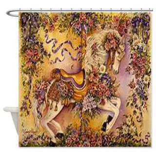  Carousel Horse Shower Curtain  Use code FREECART at Checkout