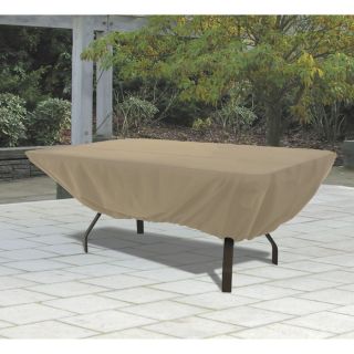 Classic Accessories Rectangular Patio Table Cover   Tan, Model 58242