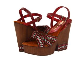 Sbicca Tulla Womens Wedge Shoes (Red)