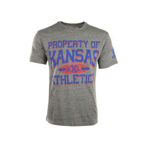 Kansas Jayhawks adidas NCAA Property Triblend T Shirt