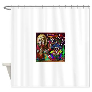  Day of the Dead Music art by Julie  Shower Curtain  Use code FREECART at Checkout