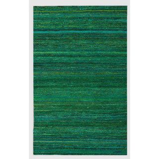 Nuloom Handmade Flatweave Lines Multi Green Rug (47 X 67) (GreenPattern AbstractTip We recommend the use of a non skid pad to keep the rug in place on smooth surfaces.All rug sizes are approximate. Due to the difference of monitor colors, some rug color