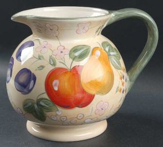 Gibson Designs Fruit Grove (Pears,Apples) 96 Oz Pitcher, Fine China Dinnerware  