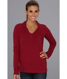 Prana Vanessa Top Womens Long Sleeve Pullover (Red)