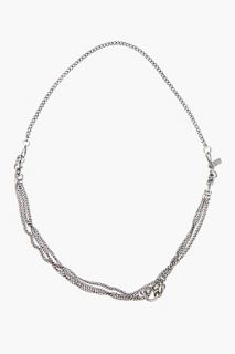 Julius Silver Chain Convertible Necklace