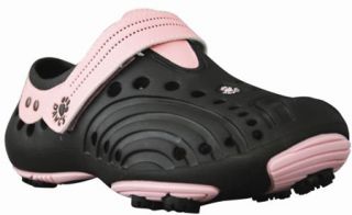Womens Dawgs Golf Spirit   Black/Soft Pink Golf Spikes