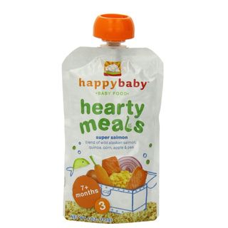 Happy Baby Stage 3 Super Salmon Food Pouch (12 Pack)