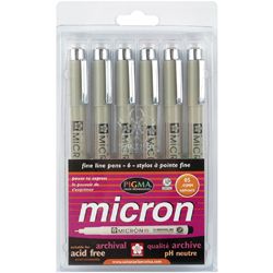 Pigma Micron Pens #05 0.45mm (set Of 6)
