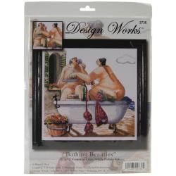 Bathing Beauties Counted Cross Stitch Kit  12 X12 14 Count