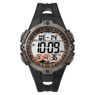 Marathon By Timex Mens Digital Sports Watch with Orange Accents on the Dial  