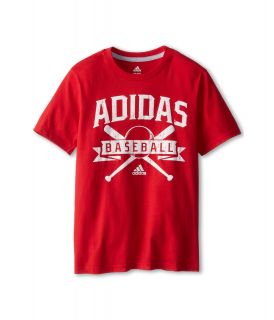 adidas Kids True Classic Baseball Boys T Shirt (Red)