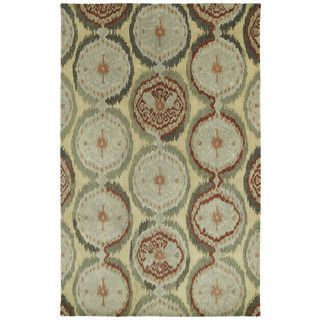 Swanky Multi Ikat Damask Wool Rug (76 X 9)