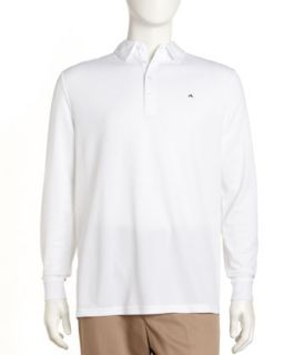 Vilde Long Sleeve Mesh Golf Shirt, White