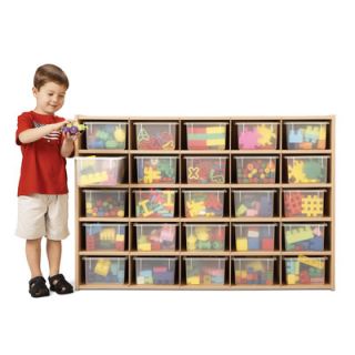 Young Time 25 Tray Storage Cubbie with Clear Trays 7141