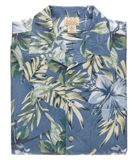 Silk Floral Jacquard Print S/S Sportshirt JoS. A. Bank