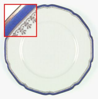 Heinrich   H&C Hc32 Dinner Plate, Fine China Dinnerware   Cobalt Blue With Gold