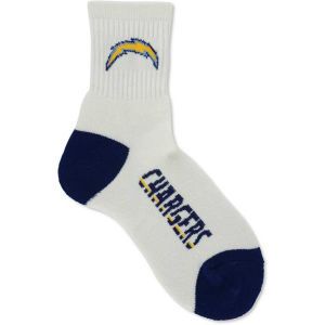 San Diego Chargers For Bare Feet Ankle White 501 Med Sock