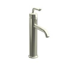 Kohler K 14404 4 sn Vibrant Polished Nickel Purist Tall Single control Lavatory Faucet With Smile Design Handle