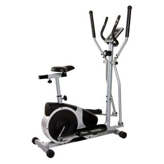 Body Champ BRM2780 Magnetic Elliptical Dual Trainer with Seat Multicolor  