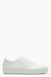 Acne Studios White Adrian Leather Sneakers