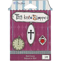 Blue Moon Trinket Shoppe Victorian 2 Charms (pack Of 3)