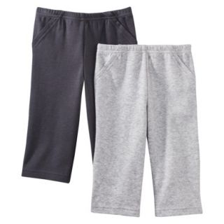 Just One YouMade by Carters Newborn Boys 2 Pack Pant   Grey/Black 18 M