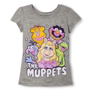 Disney The Muppets Infant Toddler Girls Short Sleeve Tee   Light Gray 3T