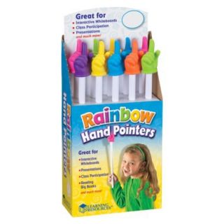 Learning Resources Rainbow Hand Pointers   10 Pack