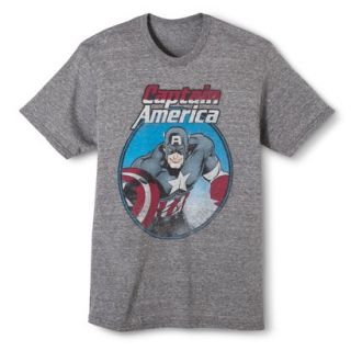 M Tee Shirts MARVL Captain America Figure GREY XLRG