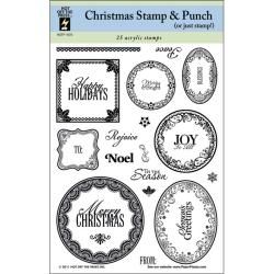 Hot Off The Press Christmas Acrylic Stamps Sheet (AcrylicPackage includes one (1) sheet of acrylic stampsDimensions 12 inchesImported)