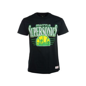 Seattle SuperSonics Mitchell and Ness NBA Metallic Shadow Traditional T Shirt