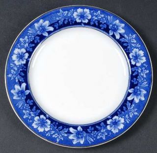 Johnson Brothers Turin Blue (Flow Blue) Dessert/Pie Plate, Fine China Dinnerware