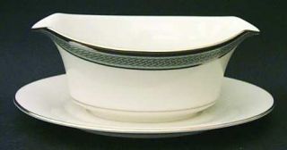 Noritake Queens Guard Gravy Boat with Attached Underplate, Fine China Dinnerware