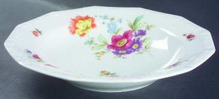 Rosenthal   Continental Flowers (Classic Stamp) Rim Soup Bowl, Fine China Dinner