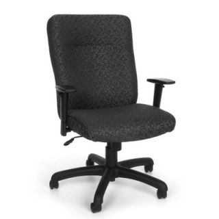 OFM Conference Mid Back Office Chair with Adjustable Arms 606 Finish Charcoal