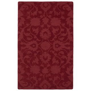 Trends Red Classic Wool Rug (36 X 56)
