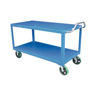 Vestil Ergo Handle Cart   2 Shelves, 4,000 Lb. Capacity, 60in.L x 24in.W,