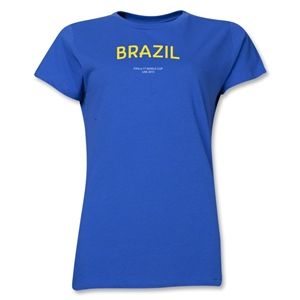 Brazil 2013 FIFA U 17 World Cup UAE Womens T Shirt (Royal)
